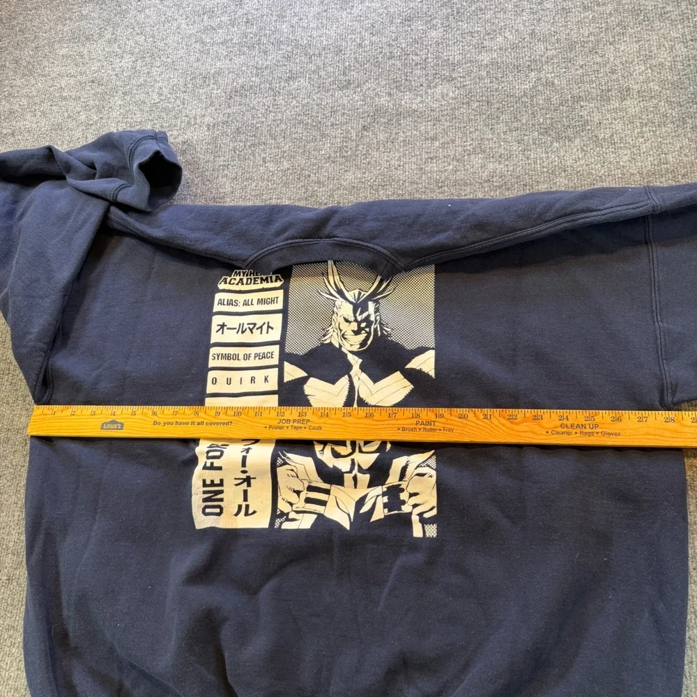 My Hero Academia All Might Symbol of Peace Navy Sweatshirt XXXL Anime Funimation